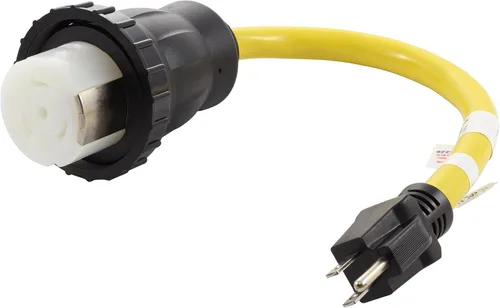 Vista 8 de AC WORKS Adaptador desmontable marino RV de 50 amperios (5-15P Hogar 15A Plug-Compact)