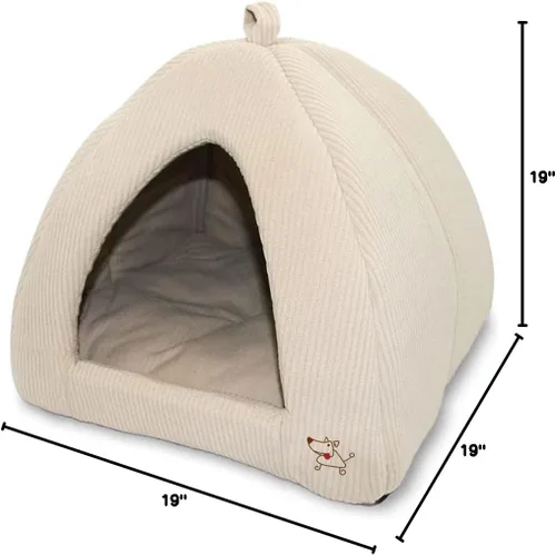 Vista 4 de Best Pet Supplies - Tienda de campaña para mascotas con cama suave para perros y gatos