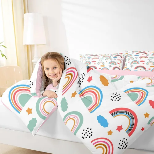 Vista 45 de Homewish Juego de edredón de juegos deportivos de pelota, tamaño twin, juego de ropa de cama de béisbol y baloncesto, 2 piezas para niños