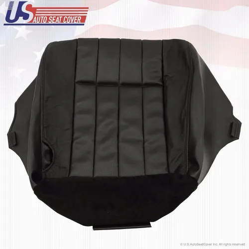 Vista 7 de 2006 F250 para Harley-Davidson pasajero parte inferior perforada cubierta de asiento de cuero negro