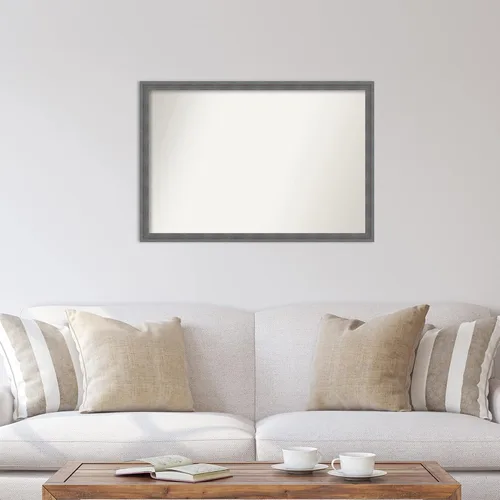 Vista 5 de Amanti Art Espejo de pared azul Dixie de 26 x 38 pulgadas, espejo rectangular rústico de baño para decoración de pared de sala de estar, marco