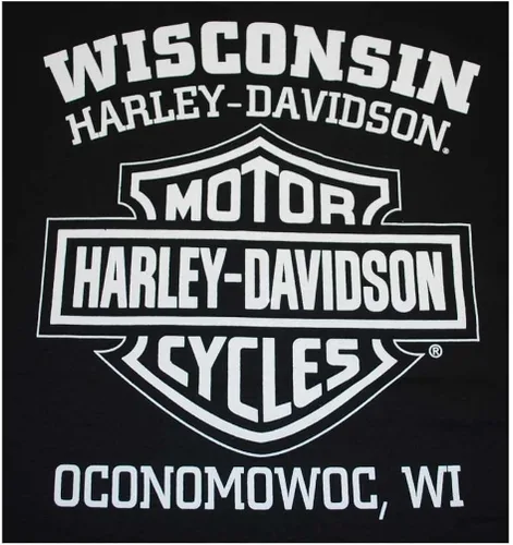 Vista 2 de Harley-Davidson Knucklehead Engine - Camiseta auténtica para hombre, color negro 30298302