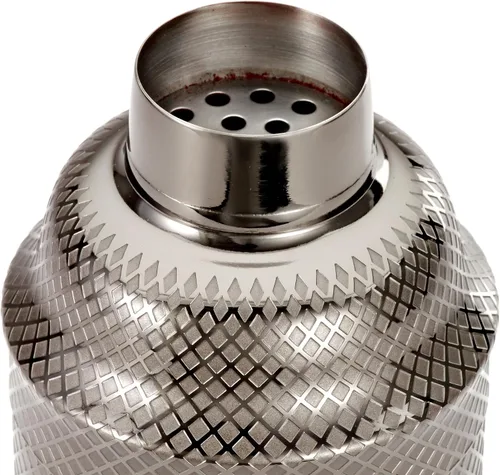 Vista 16 de Barfly Juego de coctelera japonesa de 3 piezas con entramado de diamante (24 onzas/23.7 fl oz), cobre antiguo