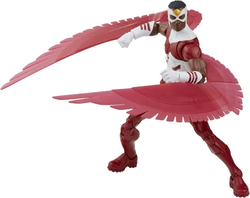 Vista 9 de Marvel Legends Series Marvel's Falcon - Figura de acción de 6 pulgadas con embalaje retro juguete, 3 accesorios