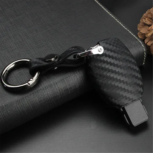 Vista 3 de Funda de silicona suave para Mercedes-Benz A B C E S G M V Class CLA CLS GLA GLC GLE GLK GLS SL SLK SLC Viano para Metris Negro - Llavero redondo