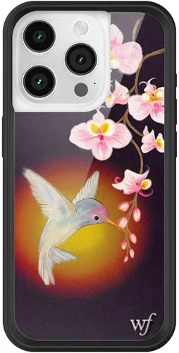 Vista 12 de Wildflower - Fundas compatibles con Apple iPhone 15 Pro Protector de goma negro, certificado de prueba de caída de 4 pies, propiedad de mujeres