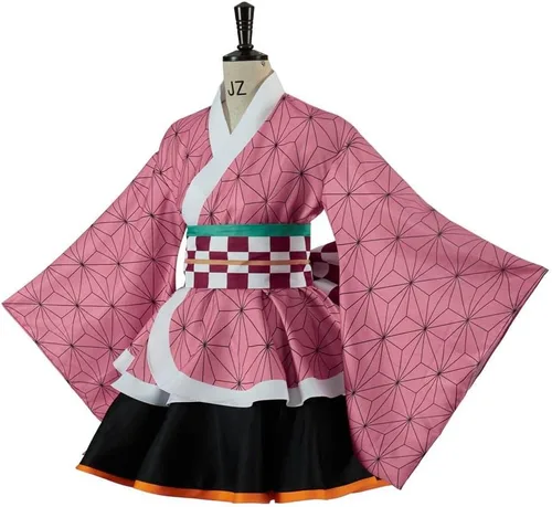 Vista 2 de LoliMiss Kamado Nezuko Kimono Uniforme Anime Cosplay Disfraz Halloween