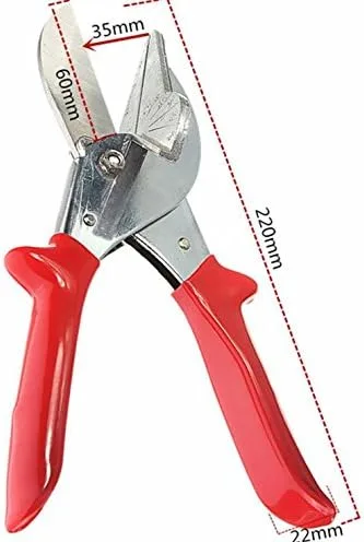 Vista 3 de Tubo de enlace troncal de PVC Multi ángulo Junta de inglete Cizalla Trim Cutter Herramientas de mano 45-90Degree TT45-120