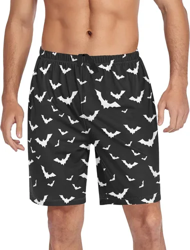 Vista 29 de Ollabaky Pantalones cortos de pijama para hombre Pjs partes inferiores pantalones cortos para dormir ropa de descanso pantalones de pijama