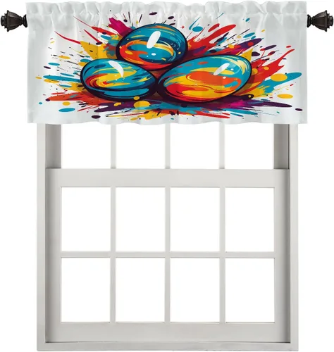 Vista 123 de Cortinas opacas de poliéster multicapa marrón con diseño de bosque natural, 2 unidades, 26 x 24 pulgadas
