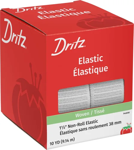 Vista 7 de Dritz 9407B Tejido elástico no enrollable, negro, 1 pulgada por 12 yardas