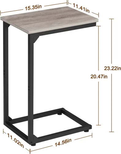Vista 2 de AMHANCIBLE Portaequipajes, juego de 2 soportes plegables para maletas, mesa auxiliar en forma de C
