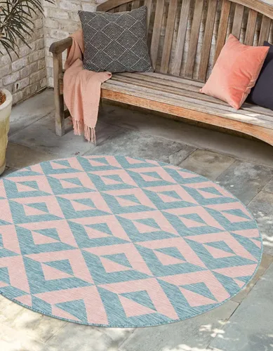 Vista 16 de Unique Loom Jill Zarin Outdoor Collection - Alfombra rectangular (2 pies 2 pulgadas x 3 pies 1 pulgadas, rectangular, beige y marrón)