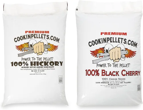 Vista 5 de CookinPellets Pellets de Madera Dura Natural de Manzana Premium y Arce Duro, Humo Dulce Ligero para Parrilla BBQ y Ahumador de Pellets, Bolsa de 40