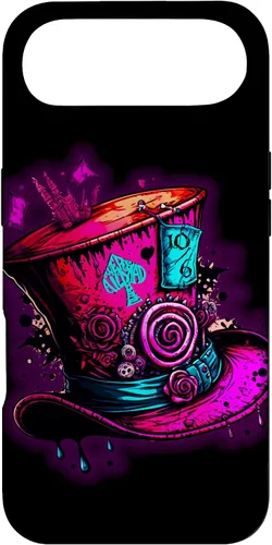 Vista 26 de Funda para iPhone 11 Pro Max We're All Mad Here Pink Steampunk Alicia en el país de las maravillas