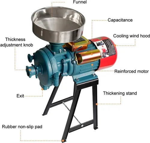 Vista 5 de LILYPELLE 3000W Molino de grano eléctrico, molinillo de maíz de 110 V
