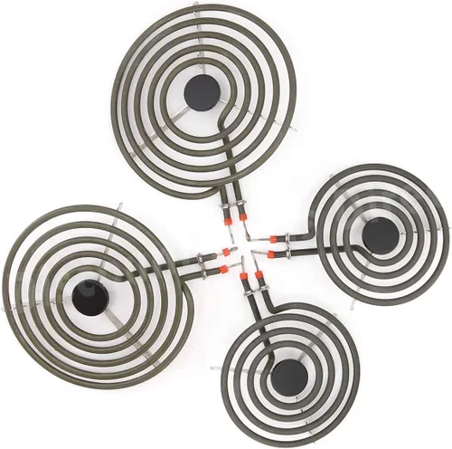Vista 7 de Paquete de 4 quemadores eléctricos MP22YA, 2 x 6 pulgadas MP15YA y 2 x 8 pulgadas MP21YA, compatible con las gamas eléctricas Hardwick, Kenmore