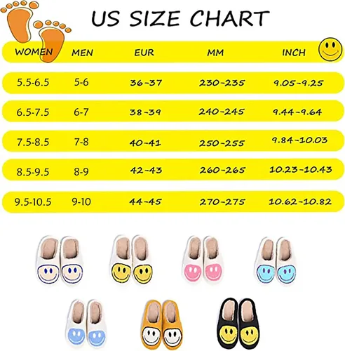 Vista 4 de Lindas pantuflas de cara sonriente para mujeres y hombres, felpa suave, cómodas, cálidas, para parejas, pantuflas de cara feliz para invierno