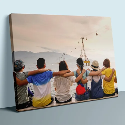 Vista 12 de Dargr Arte de pared personalizado desde tu teléfono, impresiones en lienzo personalizadas para familia, vacaciones, festivales, póster enmarcado