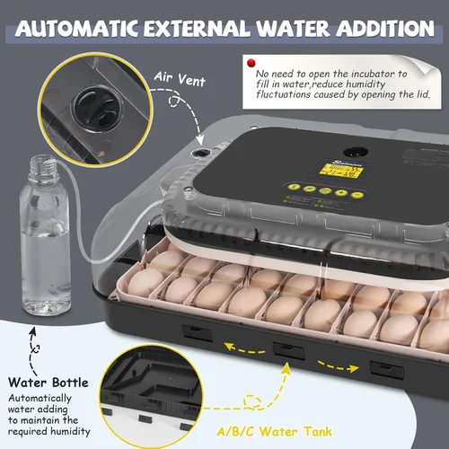 Vista 3 de Sailnovo 70 incubadoras de huevos, humidificación automática y control