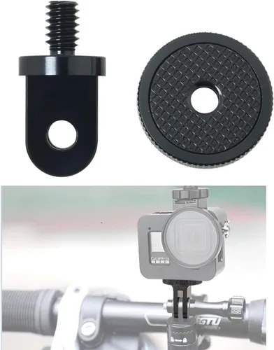 Vista 6 de MEETOOT Adaptador de trípode para cámara, adaptador de conversión de 1/4 a 20 para cámara de acción a accesorios de montaje de adaptador de tornillo