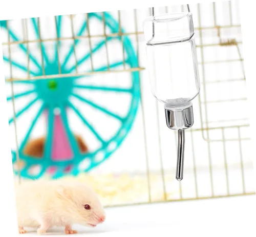 Vista 4 de Abaodam Dispensador de agua para perros pequeños, botella de agua para mascotas, alimentador automático para conejo y gato, fácil de usar