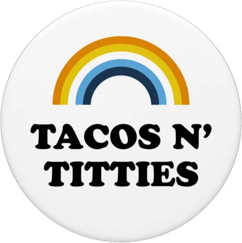 Vista 3 de Tacos and Titties Aroace Aro Ace Pride ARomantic Asexual PopSockets intercambiables PopGrip