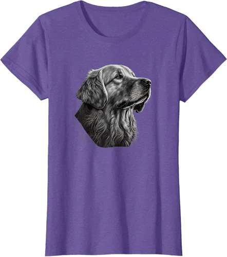 Vista 21 de Camiseta divertida Golden Retriever, Negro