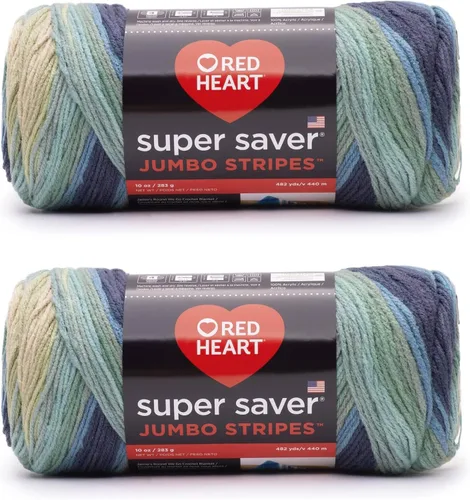 Vista 24 de Red Heart Super Saver Jumbo Ovillo de lana, Amatista