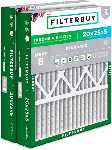 Vista 11 de Filterbuy 10x17x2 Filtro de aire MERV 8 Defensa Esencial contra el Polvo y las Alergias (2 unidades), Filtros exteriores plegados electrostáticos