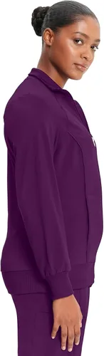 Vista 82 de Infinity by Cherokee 2391A - Chaquetas médicas con cremallera frontal para mujer, tela elástica en 4 direcciones