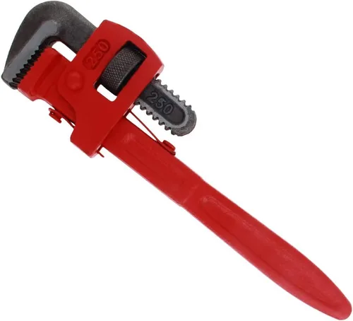 Vista 3 de Utoolmart Llave de tubería recta de alta resistencia, llave de fontanería recta de 10 pulgadas, llave inglesa de alta resistencia, rojo, 1 unidad