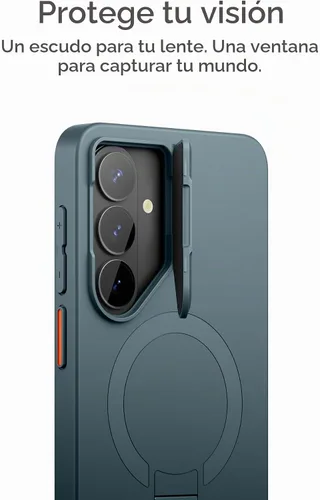 Vista 5 de SURITCH para Samsung Galaxy S26 Plus Funda de Teléfono, Cubierta Protectora Magnética con Cubierta de Cámara y Soporte de Metal Ajustable para Lago