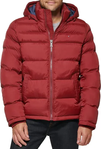 Vista 6 de Tommy Hilfiger - Chaqueta acolchada con capucha de relleno alternativo para hombre (tallas estándar y para personas grandes y altas)