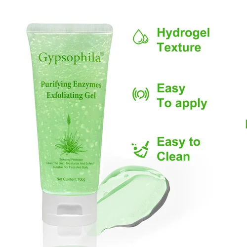 Vista 3 de Gel exfoliante purificador, exfoliante suave que elimina la piel muerta, aceite y desobstruye los poros, seguro para la piel sensible, todo