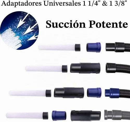 Vista 5 de Juego de 9 accesorios de vacío de 1-1/4 pulgadas y 1-3/8 pulgadas