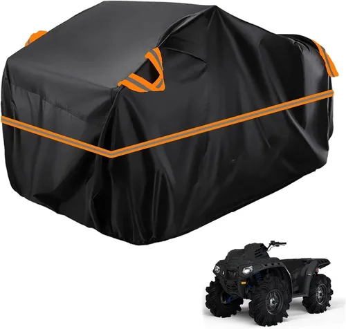 Vista 195 de Cubierta para ATV impermeable compatible con Arctic Cat H1 EFI TRV Cruiser 4x4 2011, cubierta de 210D para vehículos de 4 ruedas, cubierta para quad