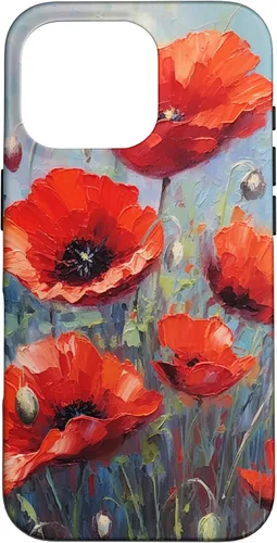 Vista 20 de Funda para iPhone 12/12 Pro Red Poppies Flowers In A Field