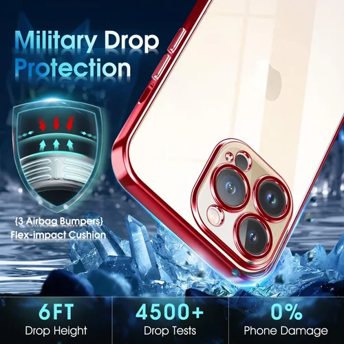 Vista 743 de Supdeal Funda cristalina transparente para iPhone 11, [No se amarillea] [Protección de la cámara] [Probado contra caídas de grado militar] Funda
