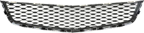 Vista 6 de KUAFU Rejilla delantera inferior compatible con 2010-2015 Chevy Chevrolet Equinox, reemplazo para 25798747 GM1200621, moldura cromada + rejilla