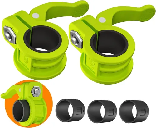Vista 18 de Mini clips de barra de 1 pulgada I collar de barra ajustable de varios tamaños I Abrazaderas de barra de 1 pulgada, clips de peso de liberación Negro