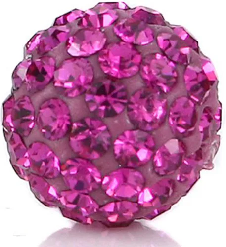 Vista 19 de Bolas de discoteca de 0.394 in de cuentas de arcilla de cristal checo Shamballa pavimenta calidad premium