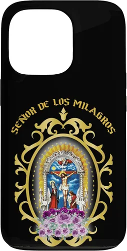 Vista 10 de El Señor de Los Milagros es el patrón de la funda peruana Lima Perú para iPhone 17