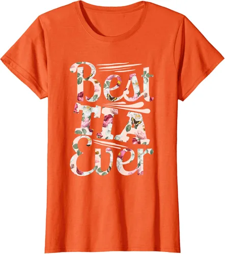 Vista 15 de Camiseta para mujer con texto en inglés "Best Tia Ever" Negro