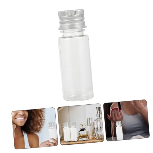 Vista 7 de Tapón de rosca Botellas de aluminio 30pcs Botellas pequeñas Tapas Contenedores dispensadores de plástico