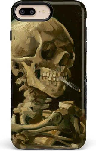 Vista 29 de Casely Funda para iPhone 6/7/8 Plus Todo envuelto Lazos vintage Diseño protector delgado esencial de doble capa