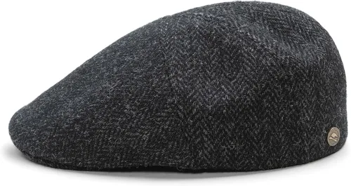 Vista 8 de Sterkowski Ivy Five Harris Tweed Gorra plana para hombre y mujer Clásico elegante cálido 5 paneles Ivy