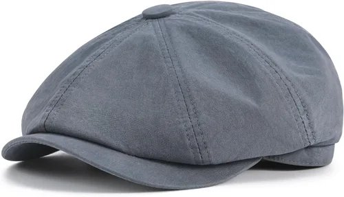 Vista 7 de BOTVELA Gorra de algodón con diseño de Newsboy Gatsby para hombre