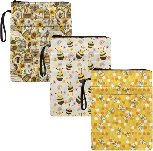 Vista 38 de Forchrinse Lindas fundas de libro de abejas para libros de bolsillo, 11.4 x 8.7 pulgadas, funda lavable de libro Sox para amantes de los libros