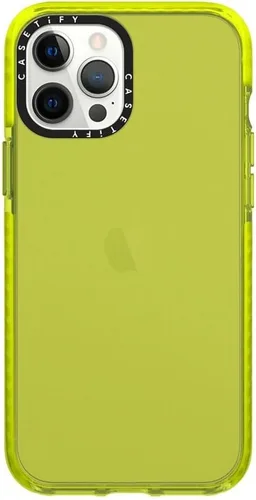 Vista 14 de CASETiFY Impact - Funda para iPhone 12 Pro Max, color negro transparente